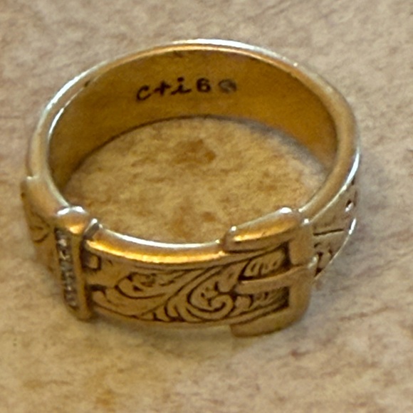 Chloe + Isabel Gold Western Buckle Ring - Picture 2 of 6